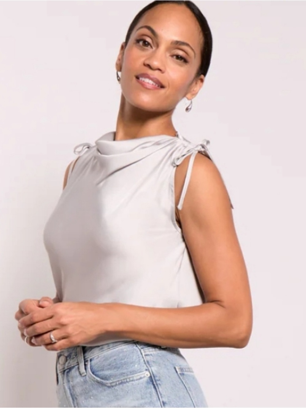 Evereve Saylor Shoulder Tie Top [NWT - Never Worn]